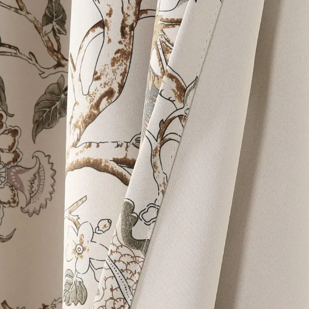 Floral Curtains – Set of 2 Panels, 52